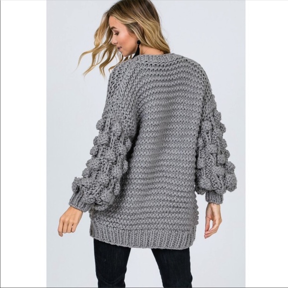 Hand Made Pom Pom Sweater - Picture 5 of 5